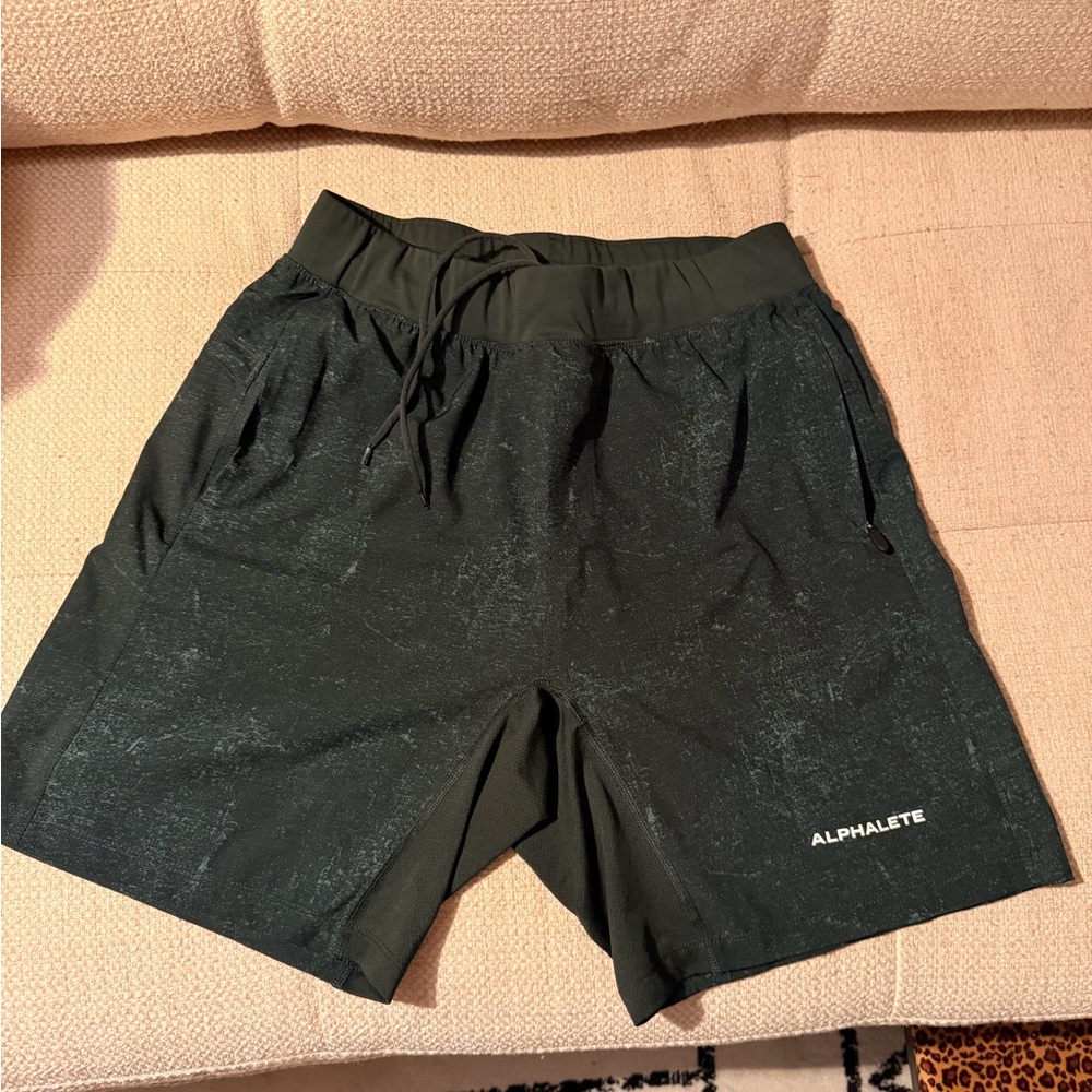 Alphalete Dark Green Athletic Shorts
